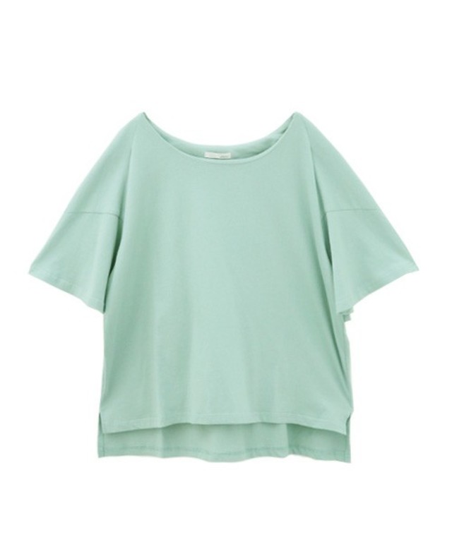 Luz Llena  変形フレアスリーブTシャツ