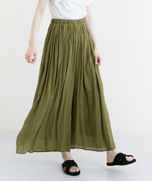 merlot クリンクルプリーツパラッツォパンツ