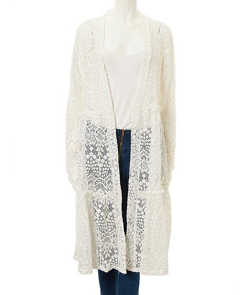 fifth フラワーレースロングガウン