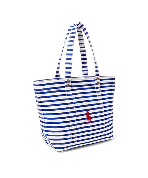 POLO RALPH LAUREN　ストライプド キャンバス トート