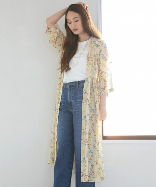 GLOBAL WORK 2SETシフォンガウンワンピース/746868