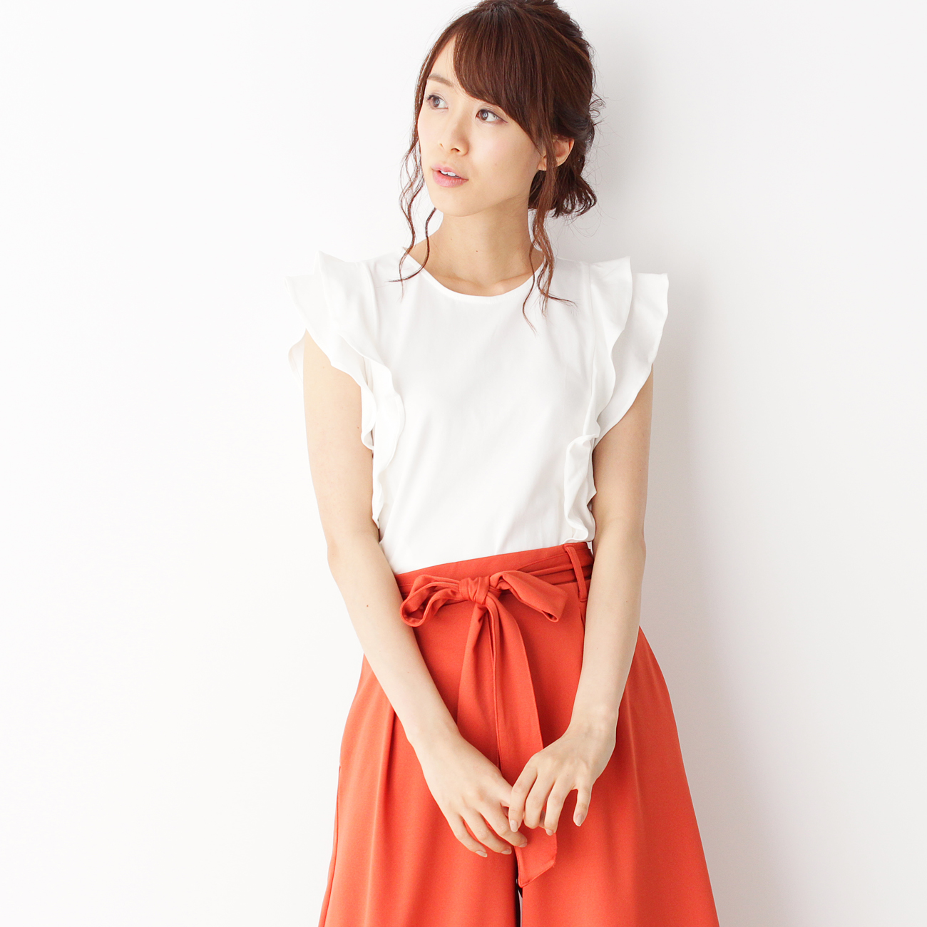 【WEB限定】ラッフルフリルスリーブプルオーバー