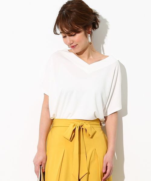 ViS 重ねVネックプルオーバー