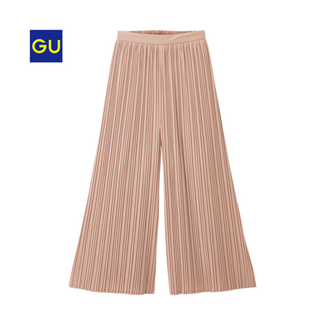 GU  イージープリーツパラッツォパンツ