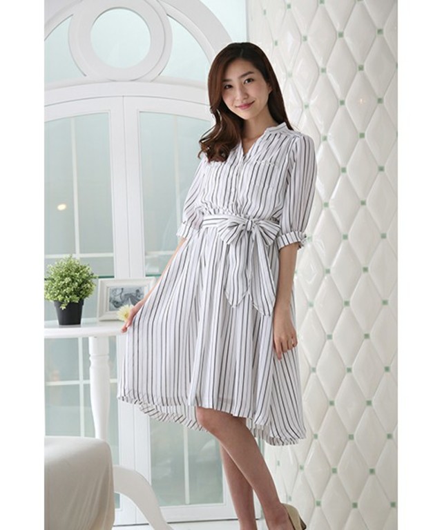 PATTERN・fiona スタンドシャツワンピース