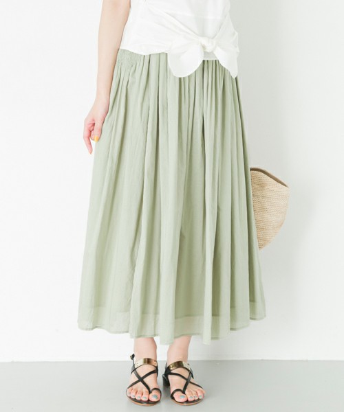 URBAN RESEARCH ROSSO  インド綿マキシスカート