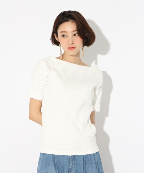 LOWRYS FARM オフショルアソートリブTシャツ