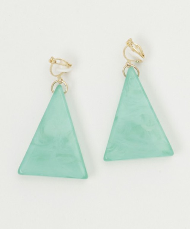 natural couture マーブルトライアングルイヤリング