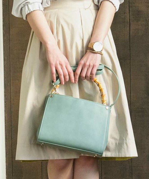 COLLAGE GALLARDAGALANTE バンブーハンドルバッグ