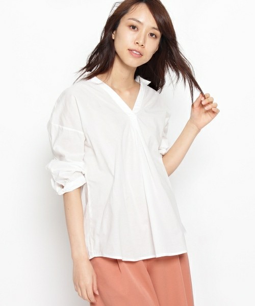 HusHusH 袖リボンスキッパーシャツ