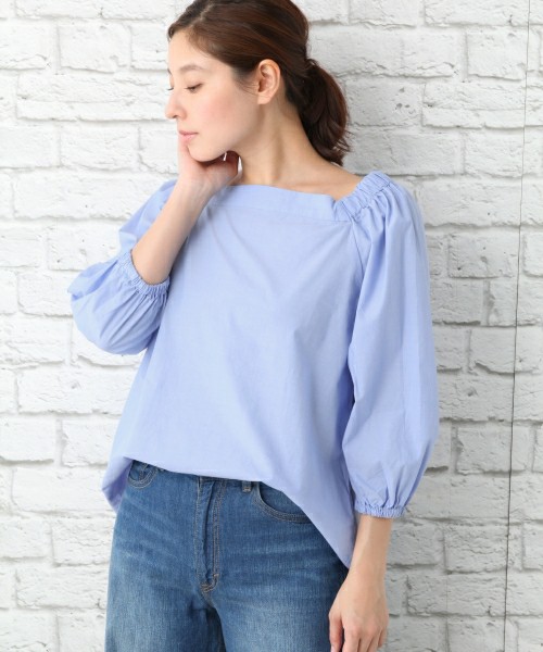 スクエアオフショルブラウス