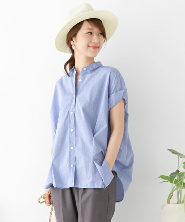 URBAN RESEARCH DOORS WOMENS DOORS 半袖ワイドタックシャツ