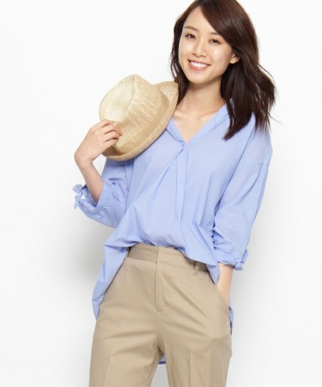 HusHusH 袖リボンスキッパーシャツ