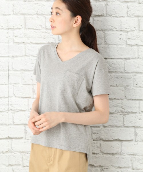 LEPSIM / アディコットポケットVネックTシャツ