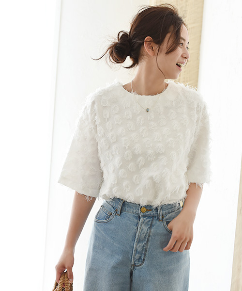 ドットフリンジトップス