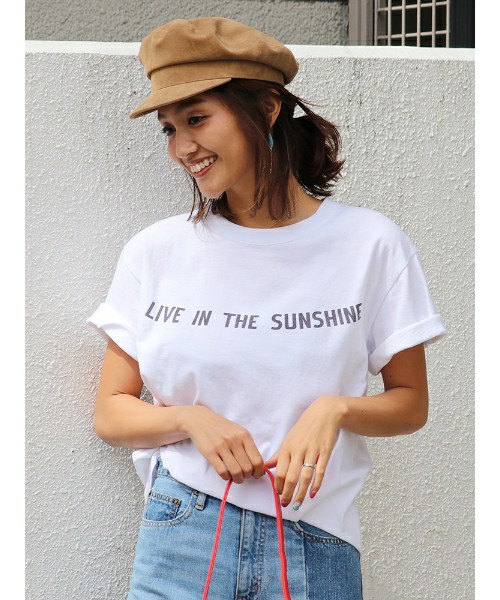 Ungrid / SUN SHINEプリントTee