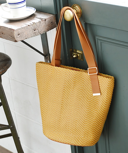 ミックスメッシュバケツバッグ