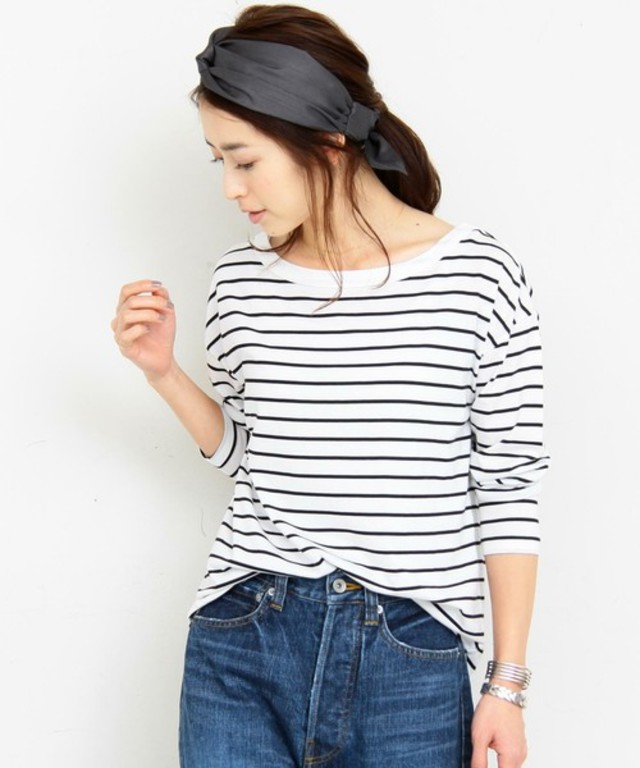 BEAUTY&YOUTH UNITED ARROWS  ボートネックロングスリーブTシャツ