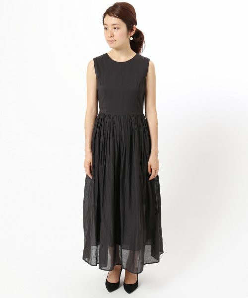 IENA　コットンボイル ノースリーブワンピース