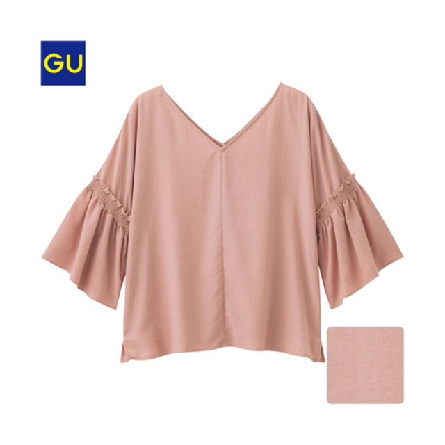 バックボタン２ＷＡＹブラウス（７分袖）