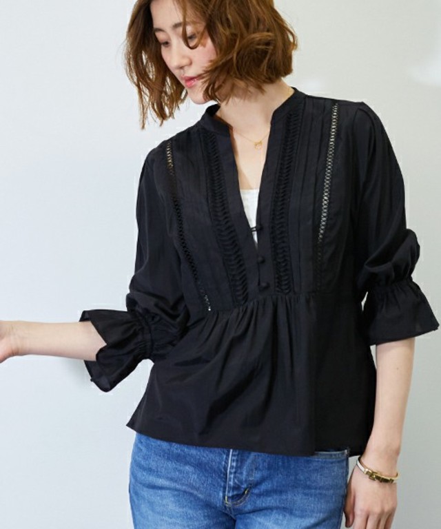 STUDIOUS STUDIOUS バルーン刺繍ブラウス