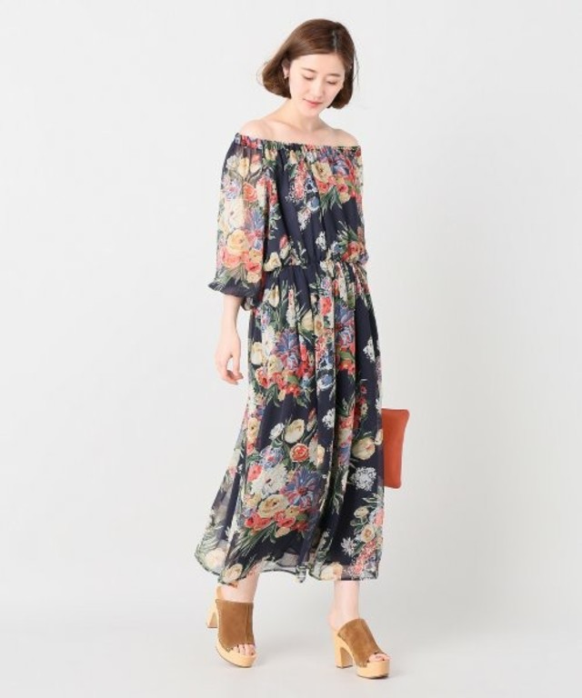 フラワーミックスプリントワンピ(Spick & Span)