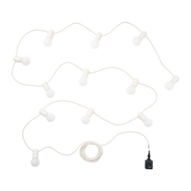 STRÅLA LEDライトチェーン 全12球, フロスト加工, 室内用
