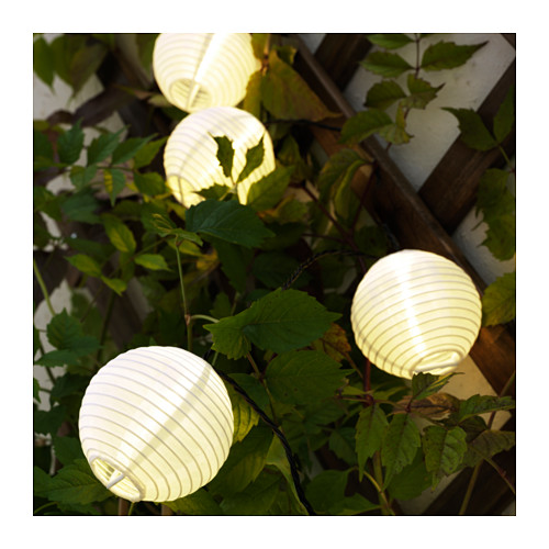 SOLVINDEN ライトチェーン用デコレーション, 球形 ホワイト