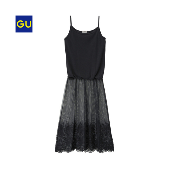 GU　レイヤードワンピース（ノースリーブ）ＲＧ
