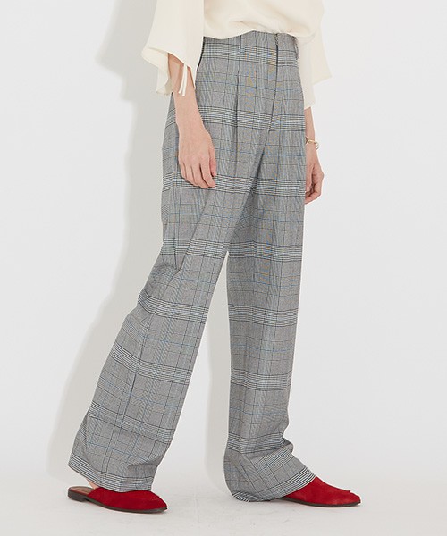 UNITED TOKYO  グレンチェックダブルパンツ