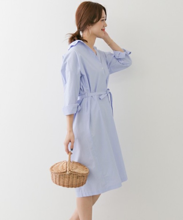 URBAN RESEARCH DOORS WOMENS  コットンシャツワンピース