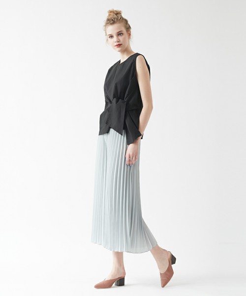 titivate フロントリボンブラウスプルオーバー