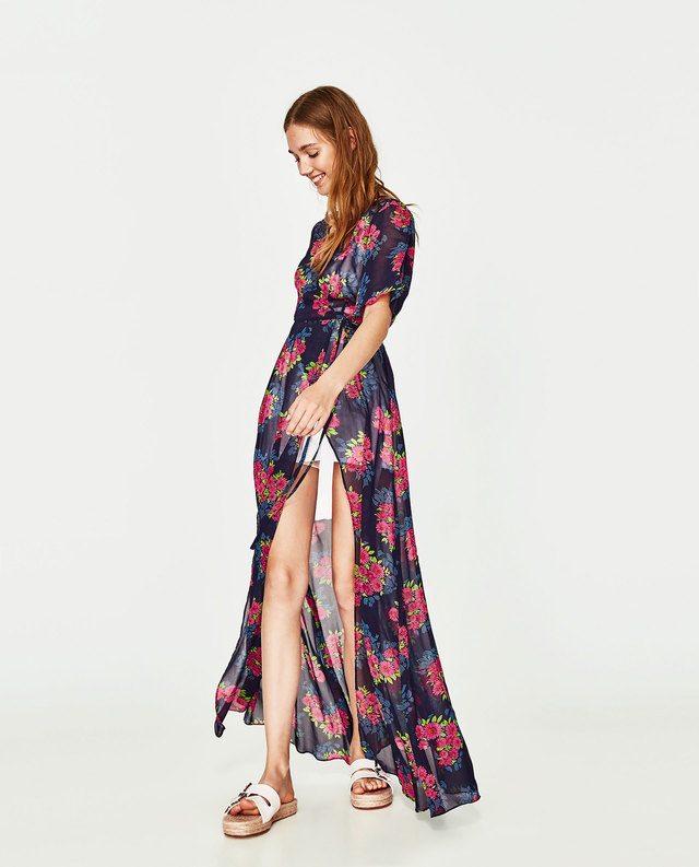 ロングチュニックワンピース