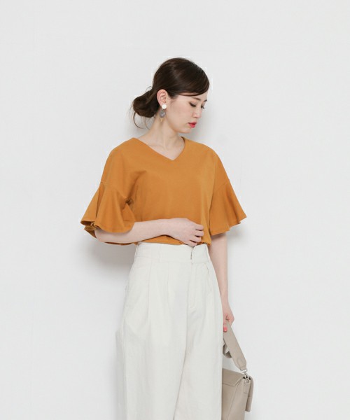 SENSE OF PLACE by URBAN RESEARCH ペプラムスリーブTシャツ