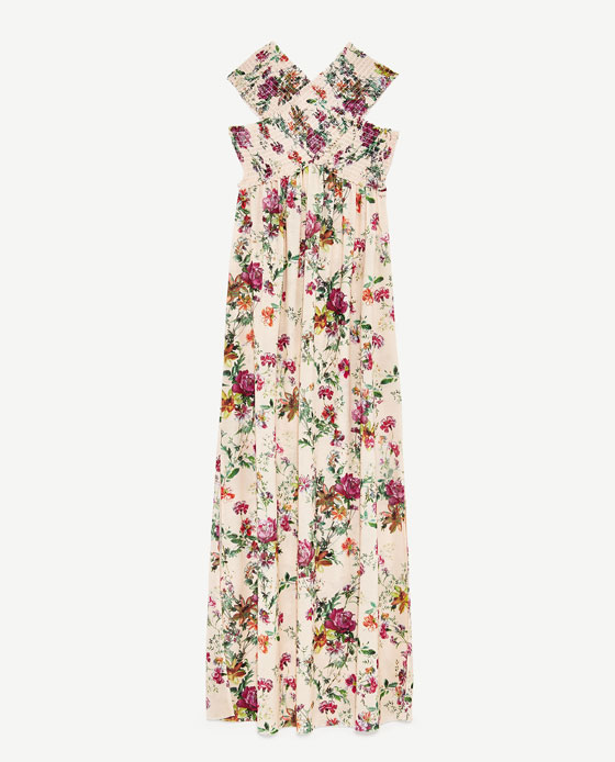 花柄ロングワンピース