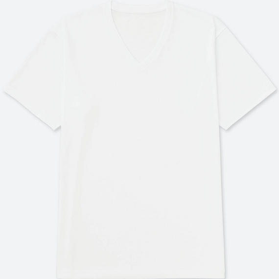 UNIQLO　MEN ドライカラーVネックT(半袖)