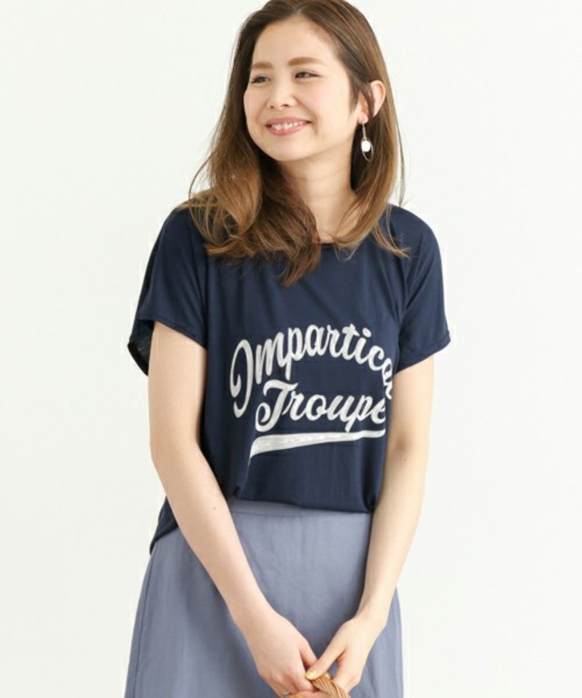 URBAN RESEARCH Sonny Label Sonny Label 刺繍プリントとろみTシャツ