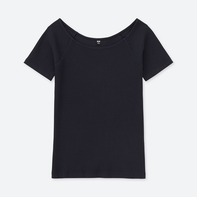 リブバレエネックT（半袖）