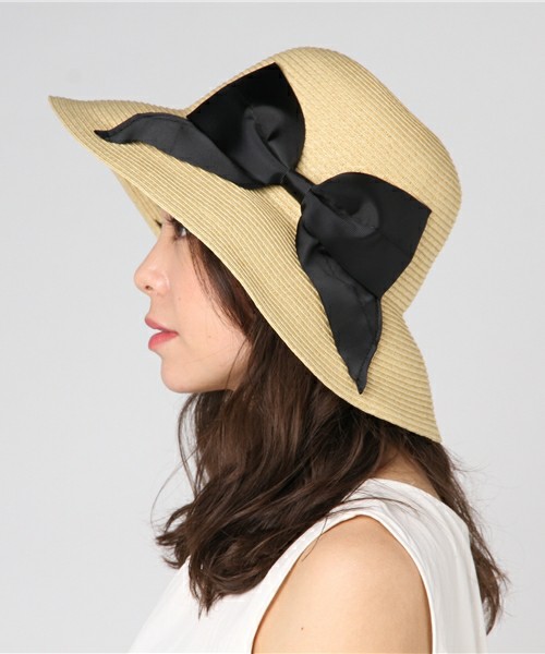 BLISS POINT　リボンキャペリンハット