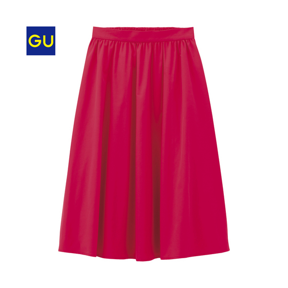 GU　イージーカラーフレアスカート