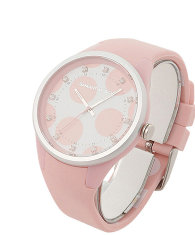 マリーナウォッチ　ドット(ピンク)