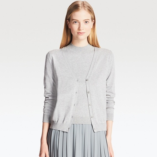 UVカットVネックカーディガン（長袖）