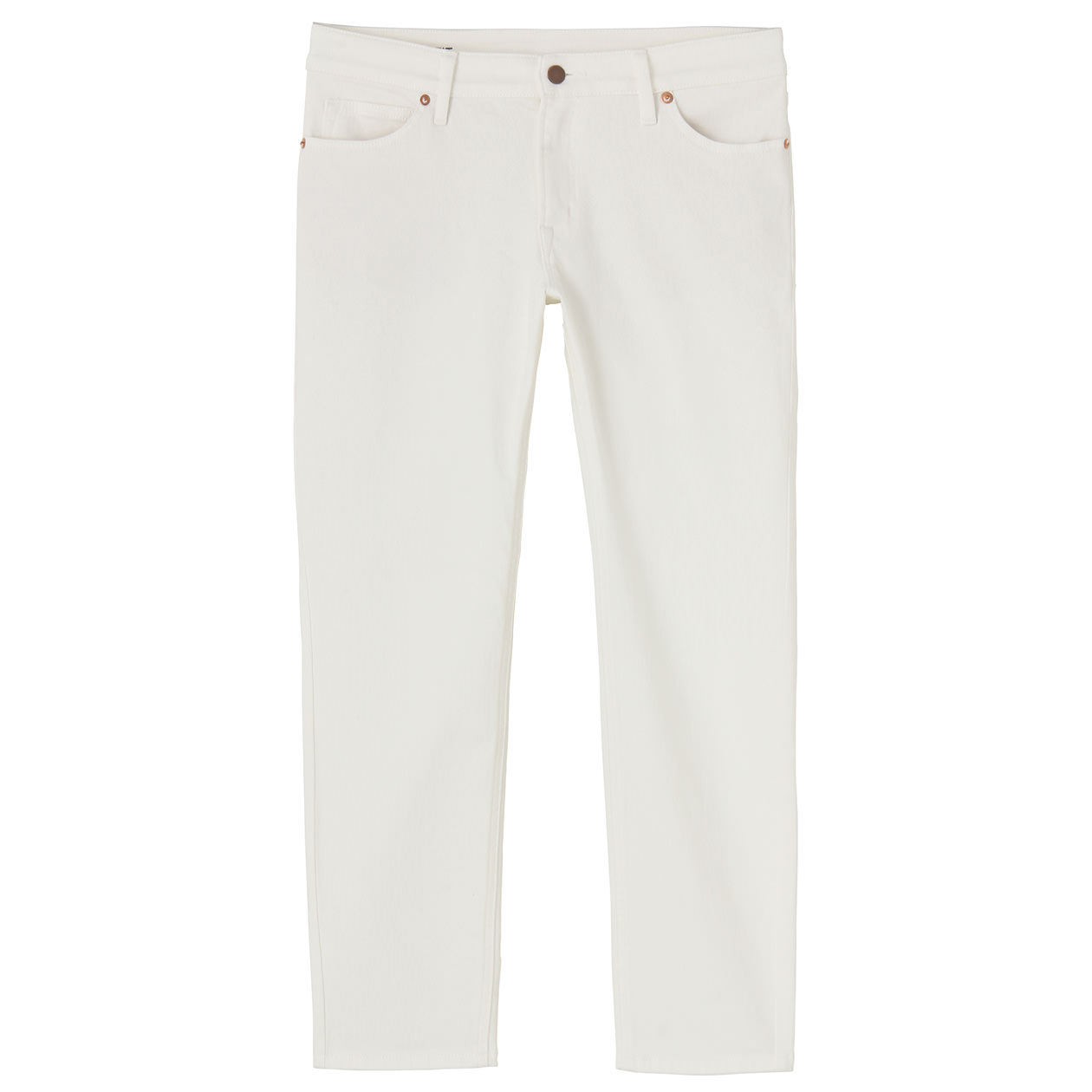 スカート・パンツ オーガニックコットンストレッチデニム　ボーイフィット　アンクル丈