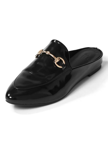 GRL　ビット付ローファースリッパシューズ