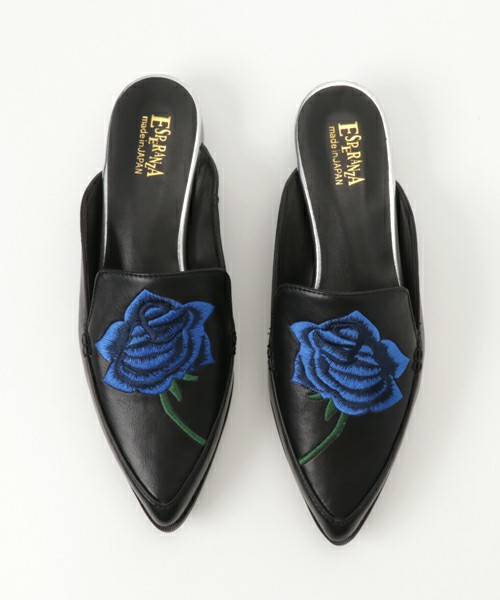 ESPERANZA　ローズ刺繍バブーシュ