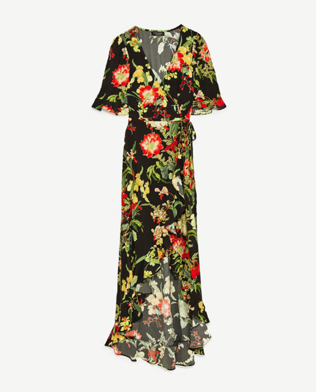 花柄ロングワンピース