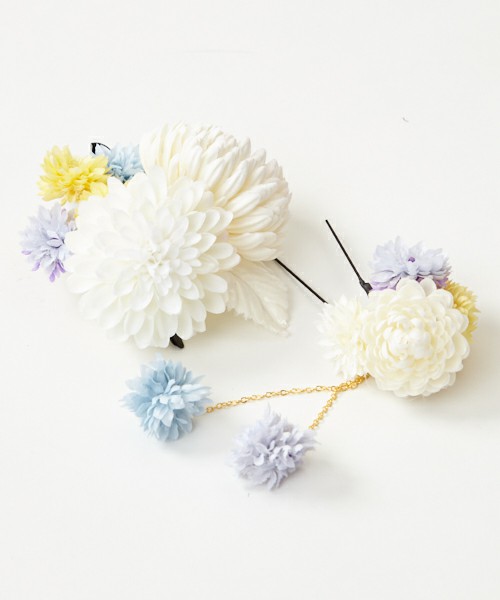 ふりふ ぽんぽん菊クリップ