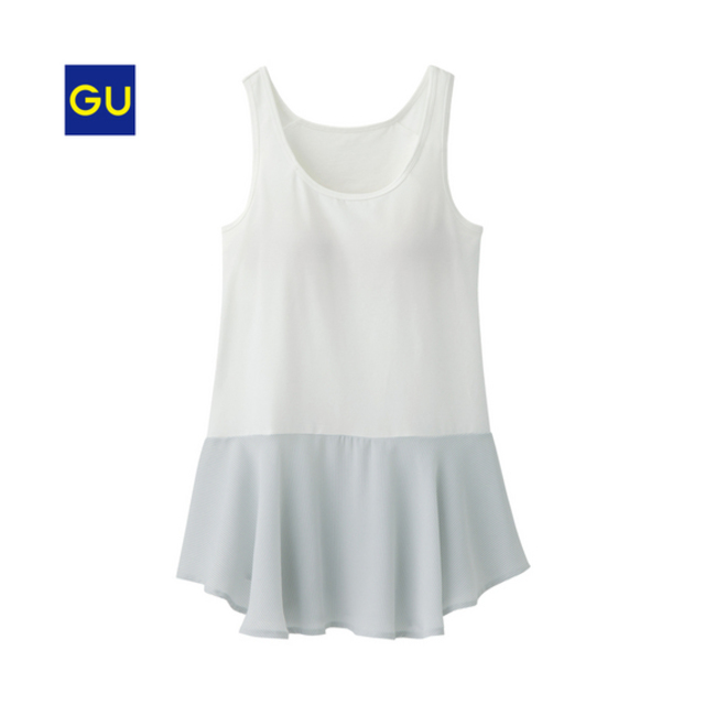 ブラフィールヘムシフォンコンビタンクトップ