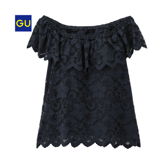 ブラフィール総レースオフショルダーＴ