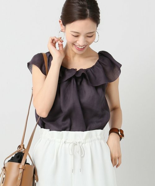 IENA / ラミーフリルトップス